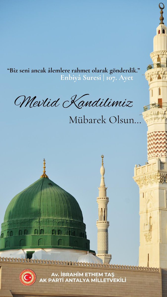 ethemtas's tweet photo. Mevlid Kandilimiz mübarek olsun. https://t.co/0HA0RcTNe8