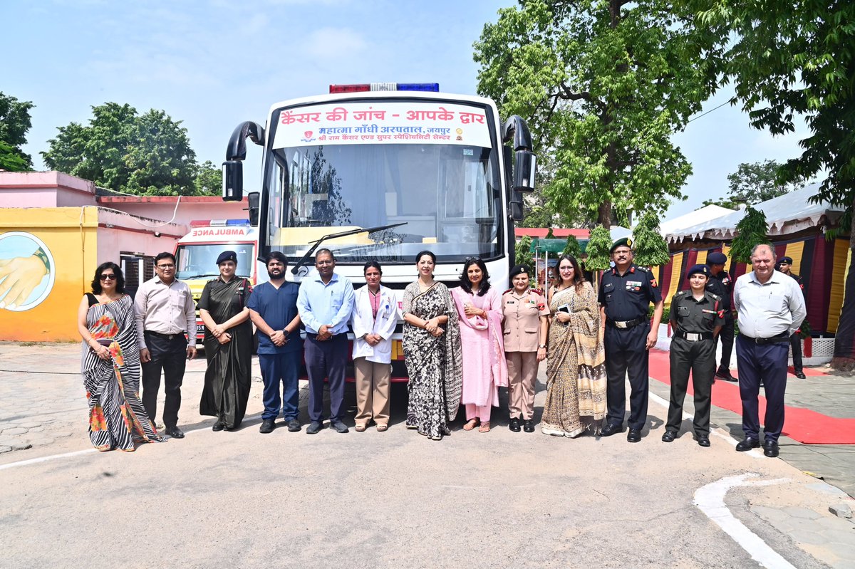 SWComd_IA's tweet photo. Mrs Ashima Malhotra, Regional President, Sapta Shakti AWWA, led two meaningful initiatives in Jaipur as part of the 60th AWWA Day celebrations, reaffirming AWWA’s enduring commitment to care, outreach and empowerment.

An outreach program was organised for Veer Naris and Veer Matas on 18 Aug 26,  a medical Health Camp, and dedicated facilitation through banks, AWPO and SPARSH, bringing together healthcare, welfare and support services under one platform.

On 20 Aug 26, a Medical Camp was organised at Military Hospital, Jaipur, for families offering general health examinations, screening for cancer and lifestyle diseases  with services like Bone Densitometry, Dental care & Mammography. The initiative promoted preventive healthcare, early detection and greater awareness of women’s health.

These initiatives reflect AWWA’s steadfast commitment to reaching out and caring  with a special focus on the health and well-being of Veer Naris, Veer Matas.

#AWWA 
#60thAWWADay 
#VeerNaris 
#VeerMatas 
#VeerNariOutreach 
#WomenHealth 
#PreventiveHealthcare 
#SaptaShaktiAWWA

@adgpi
@PRODefRjsthn 
@HQ_IDS_India 
@SpokespersonMoD