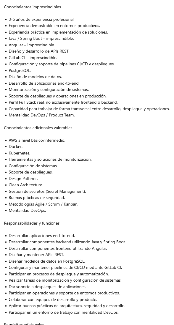 Mandarinas195's tweet photo. Pedir esta lista de la compra + B2 minimo obligatorio y de 3-6 años de experiencia y luego pagar 26k, en España no tienen puta verguenza xdddddd

Luego lloran de que las empresas de fuera les roban gente https://t.co/h5PJhsX6a5