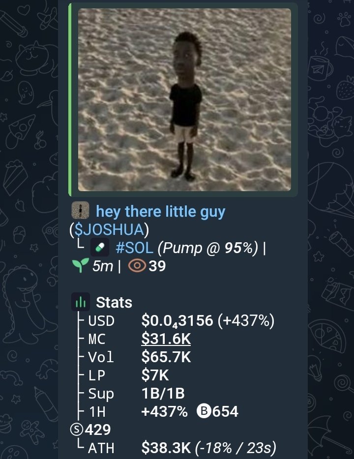 dehunter0's tweet photo. $Joshua reached over 6.5x pump from my signal

Ca>>
9KXdg4SSmGDwphgK5CDpmxHnuHnrJHQA5ra3j7tbpump https://t.co/ZB9S0fCzKC