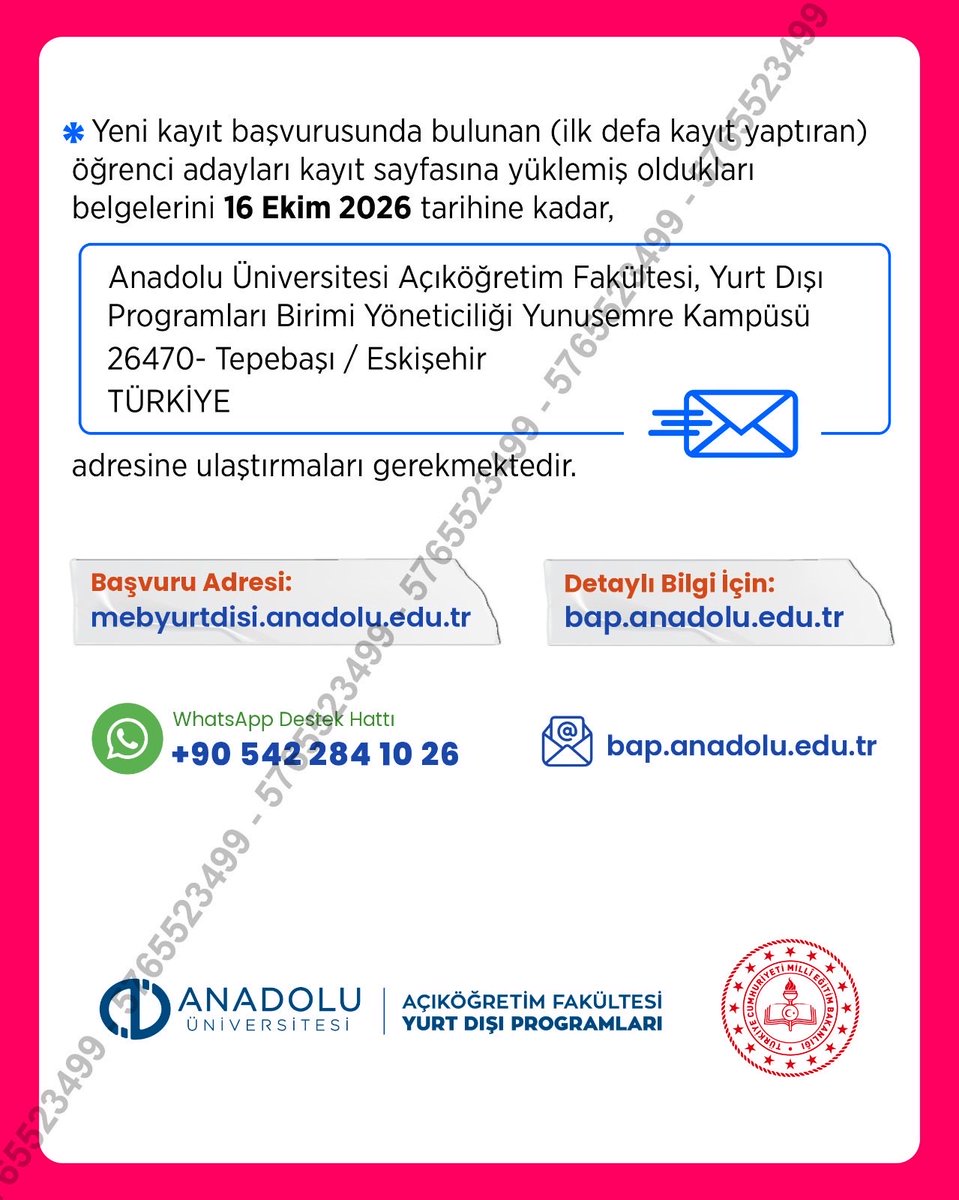 UskupEM's tweet photo. Açık Öğretim Ortaokulu ve Açık Öğretim Lisesi Batı Avrupa ve Balkanlar Programı 2026-2027 öğretim yılı kayıtları başlıyor.

@tcmeb 
@mebabdigm 
#EğitimDiplomasisi https://t.co/boqkGqb3F7