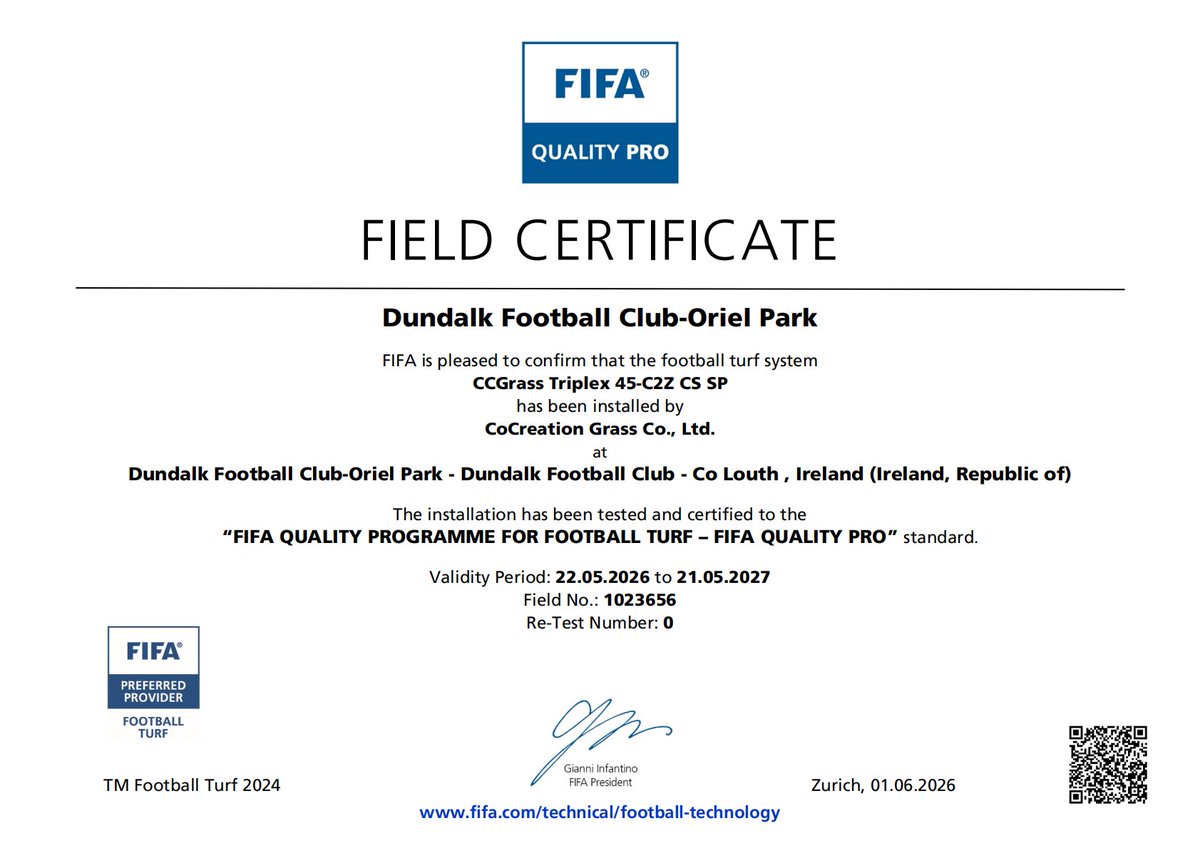 CCGrassChina's tweet photo. Celebrating a Monumental Milestone: Our 600th FIFA-Certified Pitch! ๐โฝ
A massive thank you to our fantastic partner @PST_Sport , for their expert installation and flawless workmanship. ๐ฎ๐ช
โ๏ธ Get in touch: info@ccgrass.com
#FIFAQuality #footballturf #artificialgrass https://t.co/ZURGz3Gth4