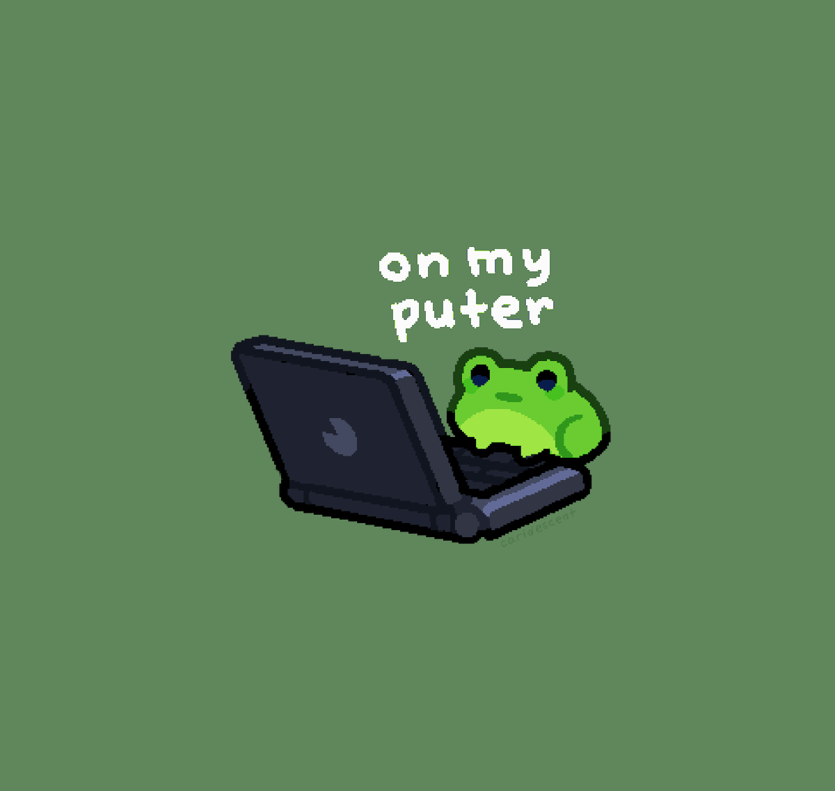 caridescent's tweet photo. frog edition https://t.co/wFOR14hqWt