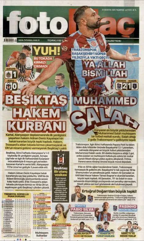 semtinmuhabiri's tweet photo. Beşiktaş için, “BEŞİKTAŞ HAKEM KURBANI” manşeti atma cesareti gösteren @fotomac gazetesini tebrik ederim. https://t.co/zB4VbQth1H