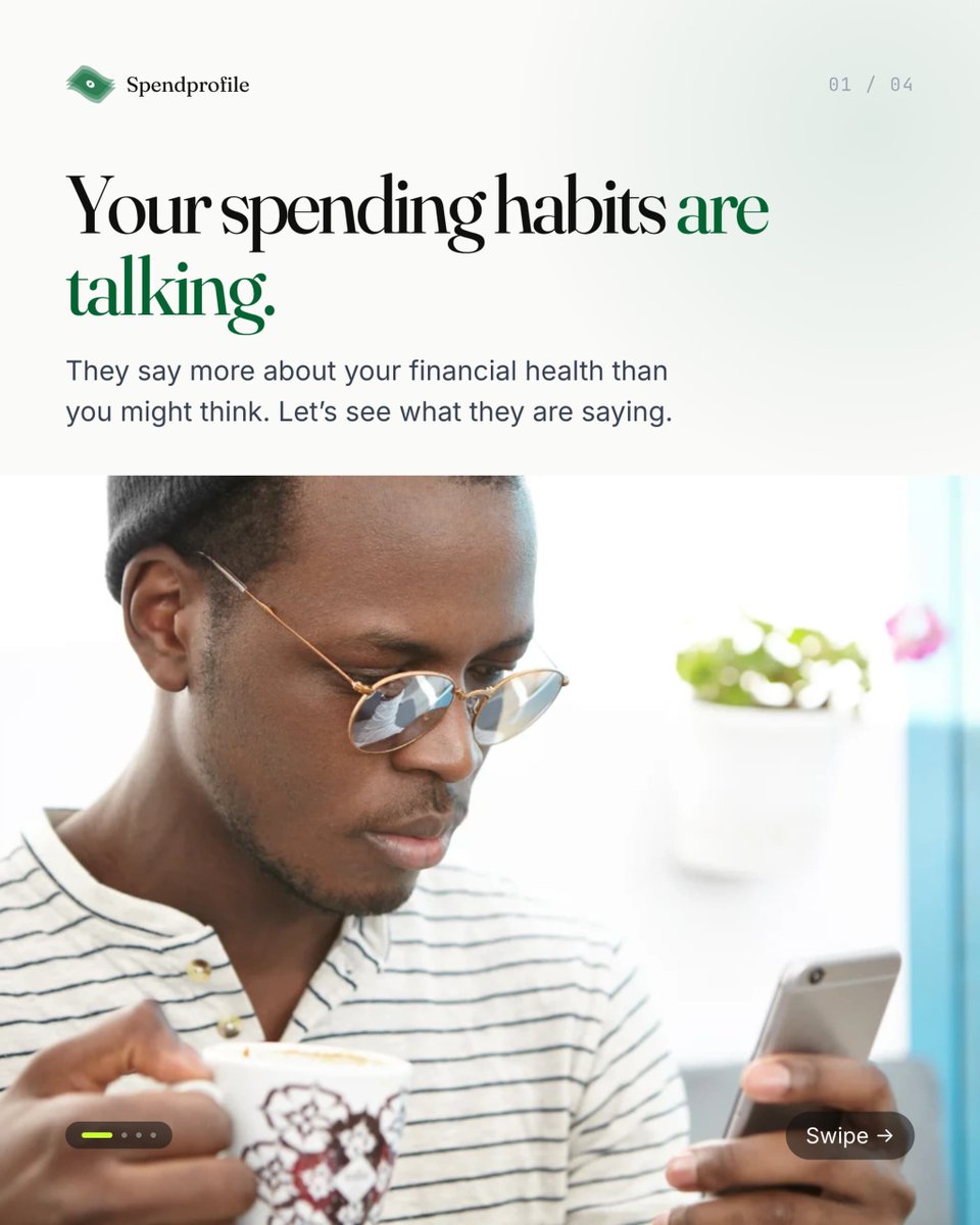 usespendprofile's tweet photo. Your bank statement saw the red flags before you did.

Before you asked, "Where did all my money go?"... the clues were already there.

Spendprofile helps you spot them.

#spendprofile #financialliteracy #naijafinance #moneyhabits #personalfinance https://t.co/ZHYHkFcrAM