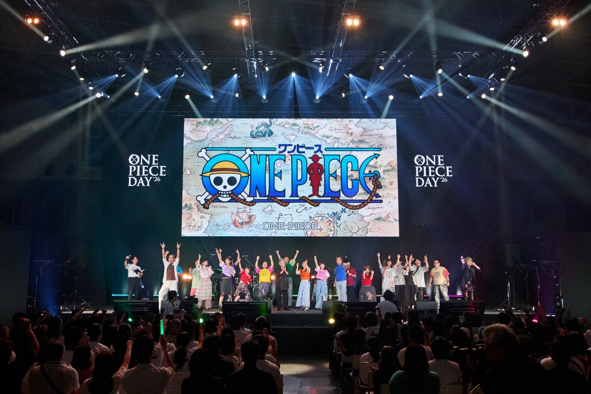 AnimeAnime_jp's tweet photo. 「ワンピース」シャンクス役・池田秀一がシャムロック聖役・津田健次郎と共演も！「WT100」結果発表からライブまで満載の「ONE PIECE DAY」ステージレポ
https://t.co/qE2jPhhFHQ

#ワンピースデイ #ONEPIECEDAY https://t.co/GsQdWdy1I0