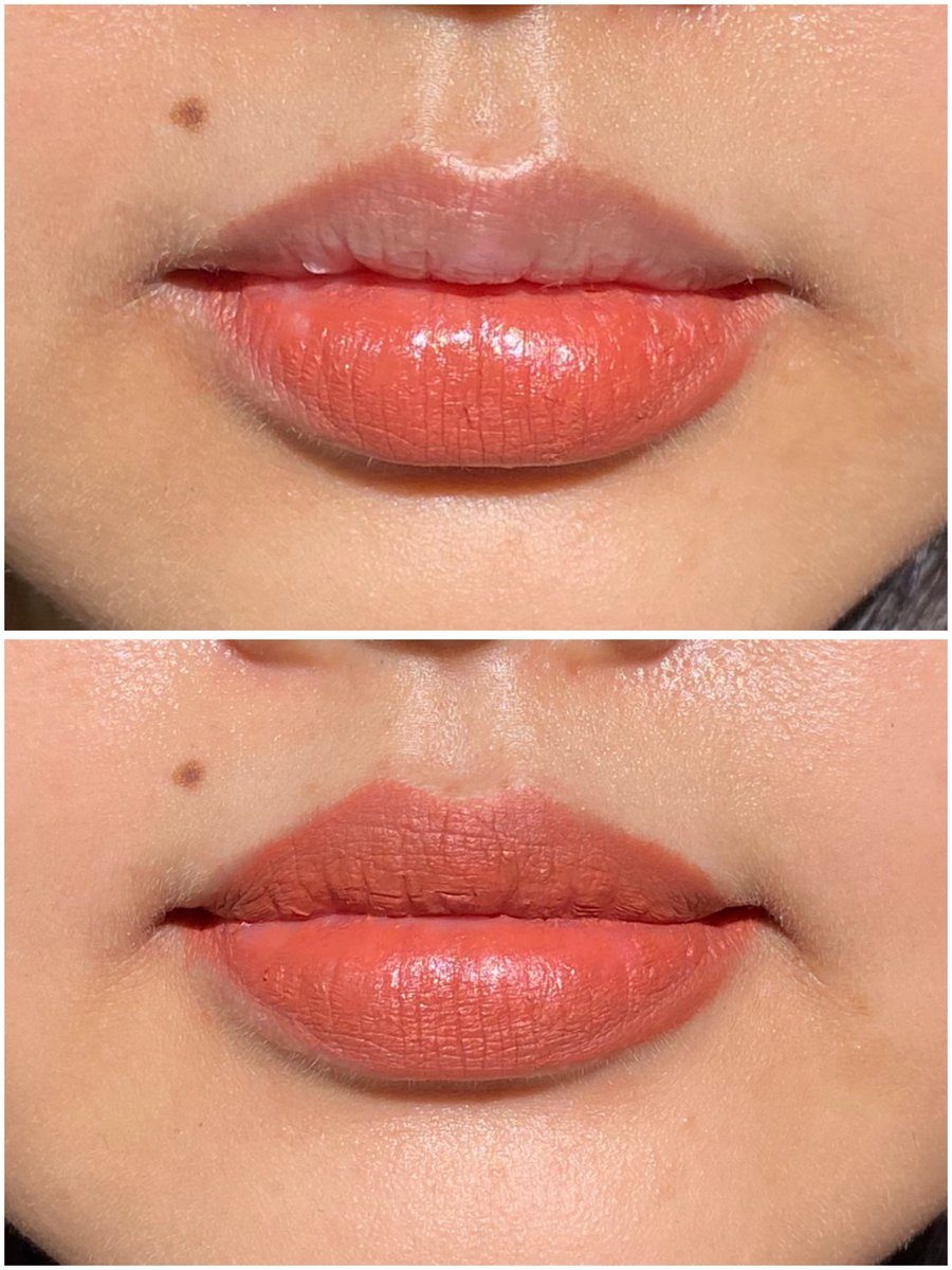 behappyeaah's tweet photo. nyobain lipstick anti luntur 40rb an ini beneran auto jadi andalan aku akhir2 ini 😭
awalnya skeptis karna bibir aku gelap, taunya sekali apply LANGSUNG ketutup full coverage nya gila https://t.co/uogMiroGNU
