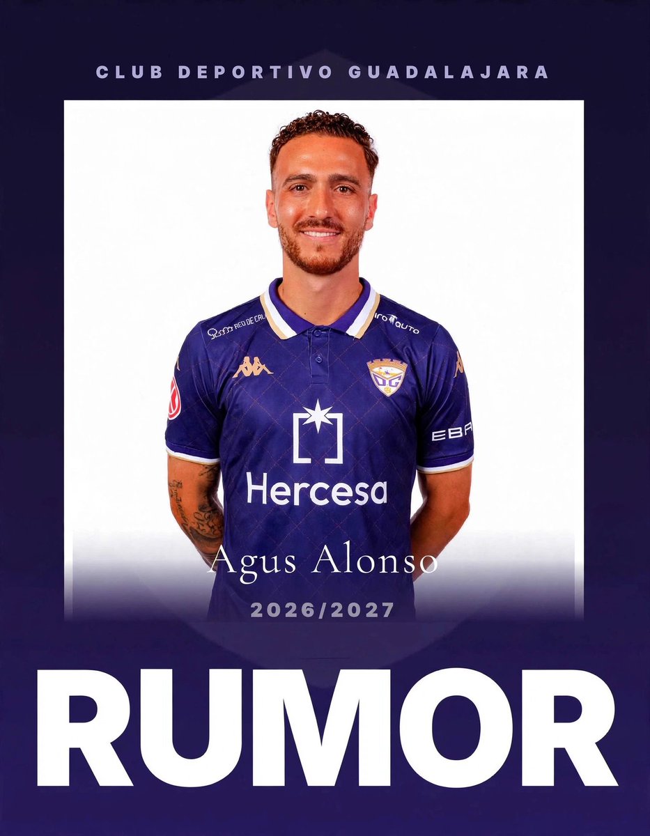 _Crisbeat3's tweet photo. 💣 ¡RUMOR EN EL DÉPOR! 💜

AGUS ALONSO (31 años) en la agenda del @deporguada 26/27.

Delantero de 1,82m. Gol asegurado: 119 goles en 339 partidos en su carrera. El curso pasado 9 goles en 26 partidos con el @RealJaenCF logrando el ascenso a 1ª RFEF.

Info de: @__AngelGarcia__ https://t.co/bHIBYmZeK9