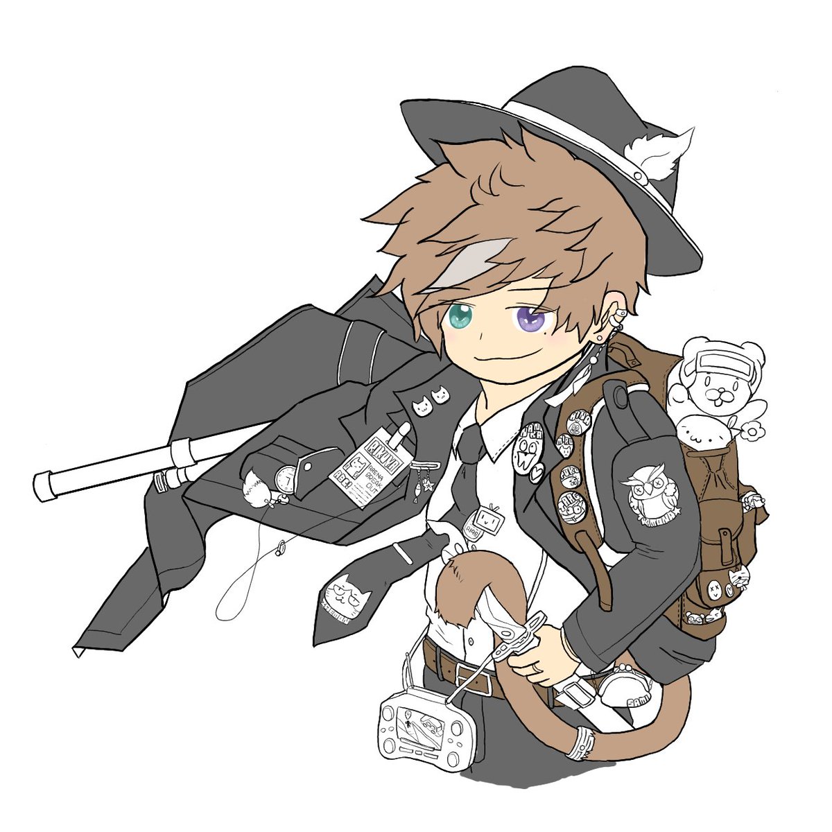 Rikuya_0_'s tweet photo. ふわっと下地塗りで全体のイメージ🎨
ここからが長い長い色塗り作業だー

続く。。 https://t.co/hU6fIBVDe5