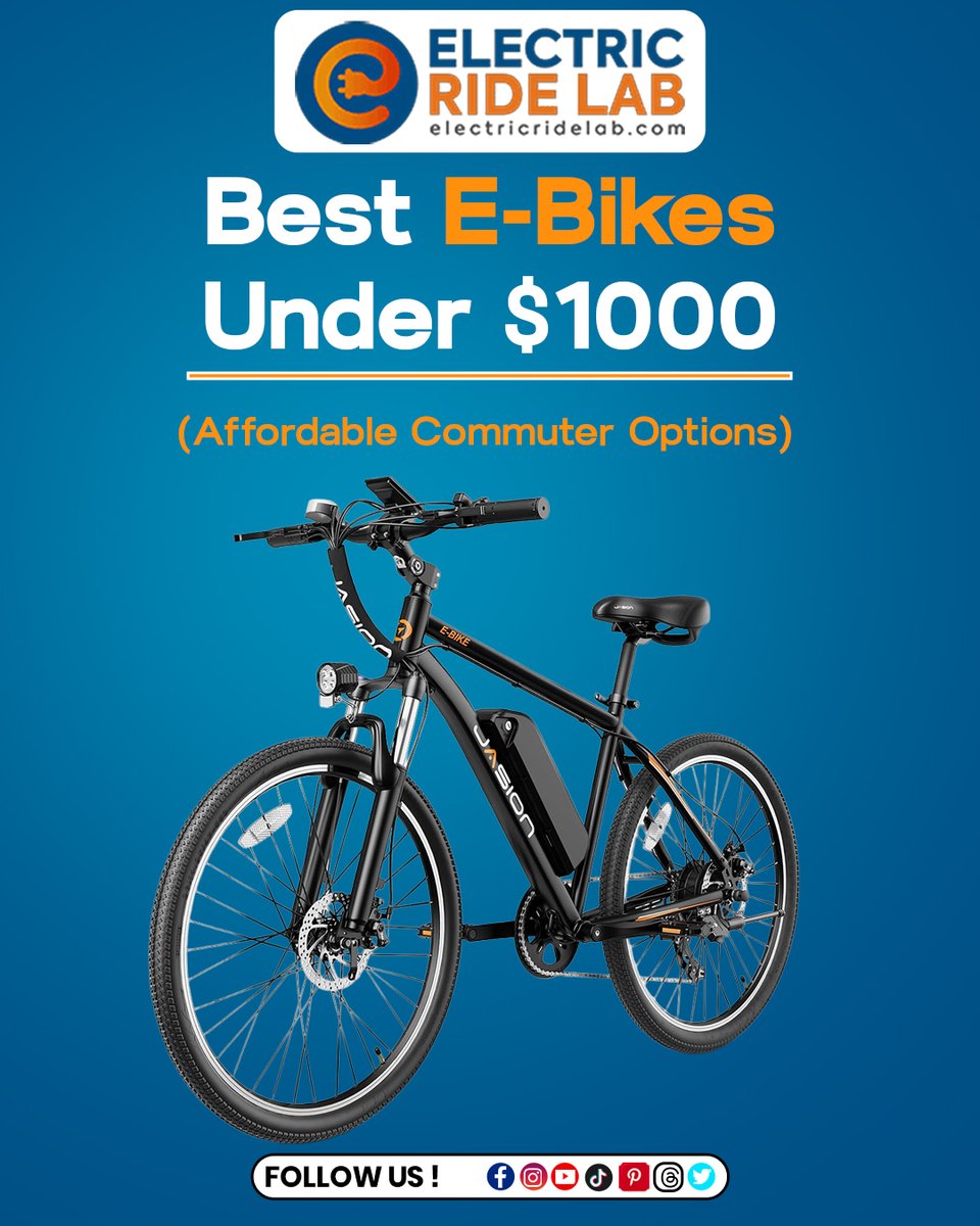 CarlozRdzPro's tweet photo. Discover the best e-bikes under $1, 000 in 2026, offering excellent range, performance, and comfort for commuting, adventures, and daily rides. Find your ideal budget-friendly e-bike today. https://t.co/z0XDIp2Ykc