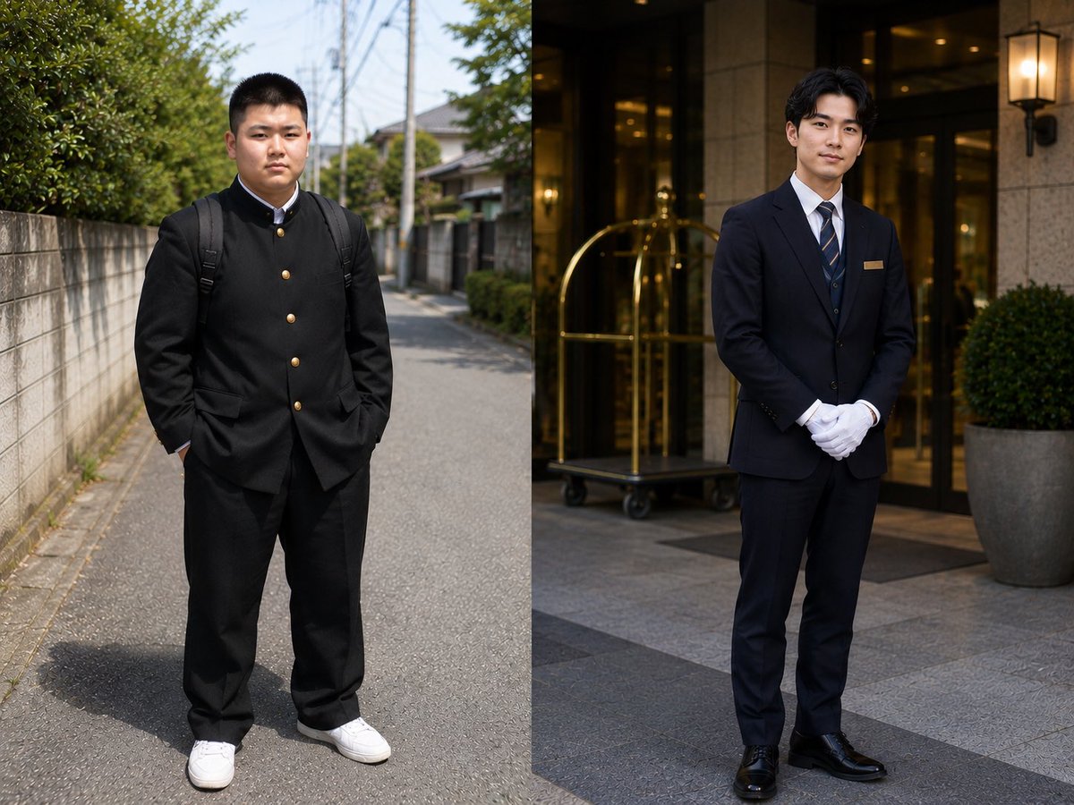 sponta1419's tweet photo. 中学の友人、久々にFacebookみたら…

←過去　　　　　　　　現在→ https://t.co/wzS7o0zeIq