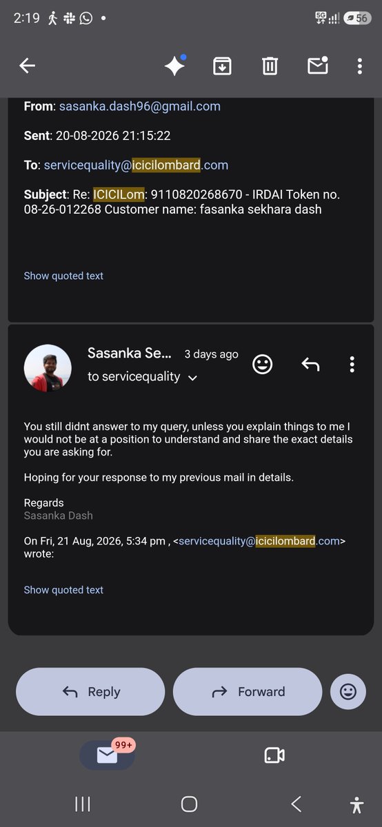 sanguineBeast's tweet photo. @ICICILombard I have asked for clarification. Hoping you guys to respond.

Help me understahd your ask. https://t.co/qn9NQAxCuC
