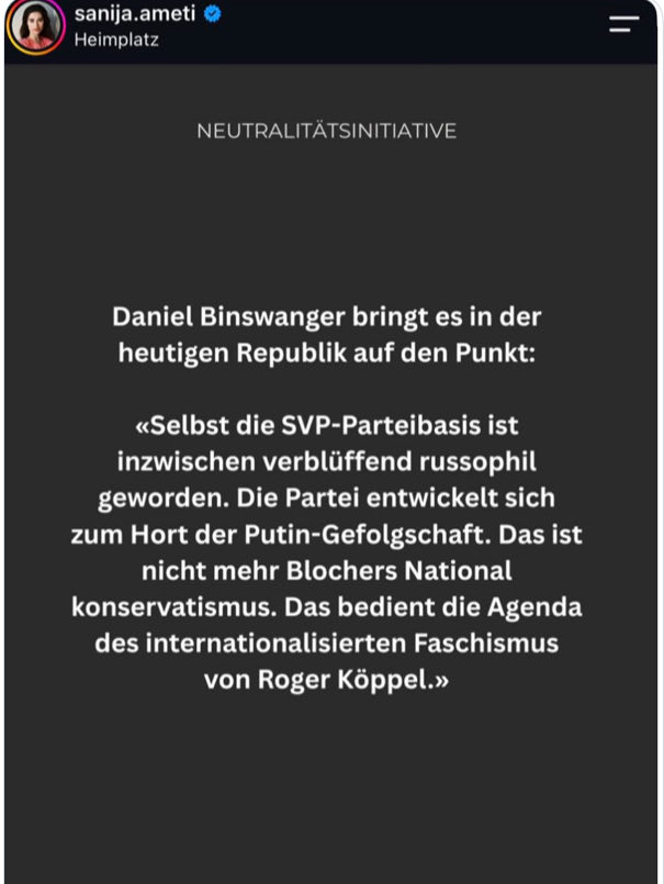 ChantalStadelm1's tweet photo. Das kosovarische Schurkenstück Corona-Ameti muss endlich Konsequenzen haben für ihr angerichtetes #Impfdesaster 
und ihre verbreitende Lügen zur #Covidgesetz #Neutralitätsintiative 

@SandroSubotic 
@rimoldi 
@mass_voll 
@AttilaDerKluge https://t.co/xrGH7LW5Hn