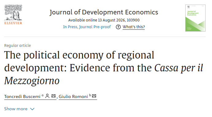 tancredibuscemi's tweet photo. Can decentralisation undermine regional development policy? In our new paper with @GiuliaRomani17, we show that when institutions are fragile, devolution can weaken the effectiveness of development spending.

https://t.co/bDzf4LLGX8 https://t.co/3Jbs9cYsDB