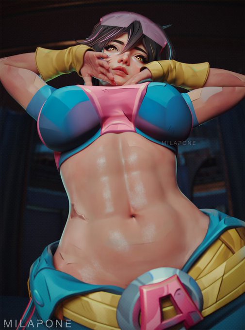 Razzerbrazzer's tweet photo. Been absolutely obsessed with Jubilee ever since she released! She's so cute and cheery and her tummy is to DIE for!!! Every time I see it I just wanna cover her in ropes and ropes of goonspunk~ Rivals just cant stop making perfect porn babes!~ https://t.co/NnOy1UBzBt