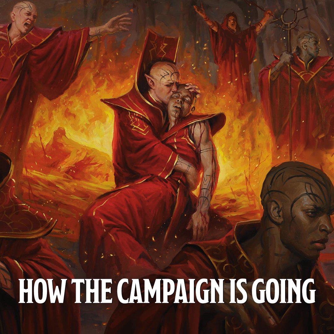 Wizards_DnD's tweet photo. Things are either going terribly or extremely well, depending on who you ask. https://t.co/3rITd3Gxc8