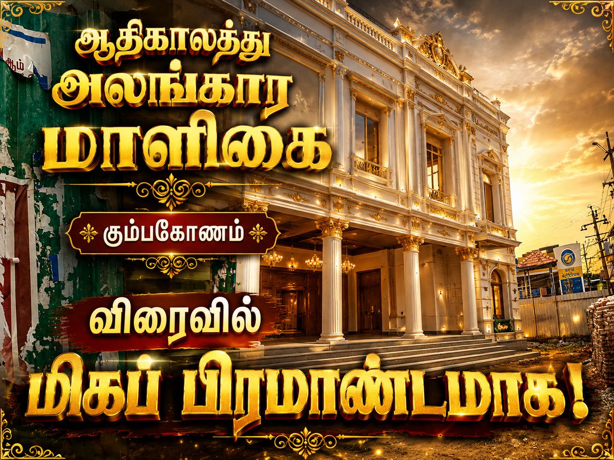 Warriors3Delta's tweet photo. Hiring starts soon.. 

Pudukkottai Ponnamaravathi Based Adhikalathu Alangara Maligai opening soon in Kumbakonam within 2 Months we can expect the biggest showroom soon.. Interior works are going https://t.co/DGJjKYJDlS