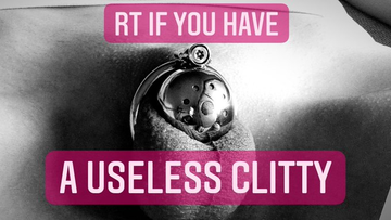 UrFavKeyholder's tweet photo. Repost this, if you're currently locked up and want to shrink down to a tiny useless clitty.🔒 https://t.co/f9H9CfILvf