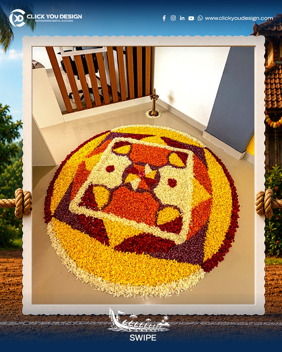 ClickYouDesign's tweet photo. ക്ലിക്കോണം 2026 🌼

നിറങ്ങളുടെയും രുചികളുടെയും സ്നേഹത്തിന്റെയും ഒരു ഓണക്കാലം കൂടി ആഘോഷിക്കാം.
സന്തോഷവും ഐശ്വര്യവും നിറഞ്ഞ ഓണം എല്ലാവരുടെയും ജീവിതത്തിൽ നിറയട്ടെ. 💛

ക്ലിക്ക് യു ഡിസൈന്റെ ഹൃദയം നിറഞ്ഞ ഓണാശംസകൾ! 🌸

Contact Us
📞 +91 62825 08025
🌐 https://t.co/v0PugiPV9d https://t.co/cgB3xsY5Ol