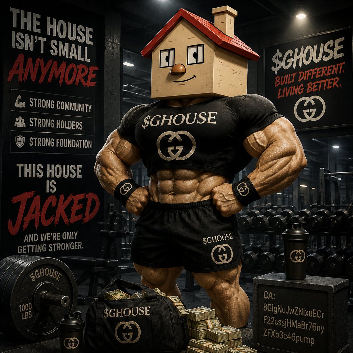GHOUSEsol's tweet photo. THE HOUSE HAS BEEN HITTING THE GYM. 🏠💪

strong community.
strong holders.
strong foundation.
$GHOUSE isn’t some tiny apartment anymore.
THIS HOUSE IS JACKED. 🦍🏠

and we’re only getting stronger.

CA:
8GigNuJwZNixuECrF22cssjHMaBr76nyZFXb3c46pump https://t.co/L6xT2dv5EU