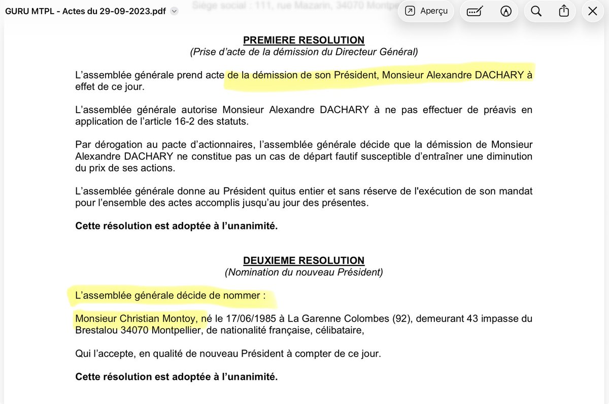 LeDindonFiscal's tweet photo. 🚨 Des millions récoltés en caritatif… pendant que des structures liées à l’écosystème ZeratoR enchaînent les liquidations.

Pour moi c’est le grand classique de l’homme de paille : on nomme un nouveau dirigeant, on maintient la boîte sous perfusion, et après 18 mois (durée max de la période suspecte) l’ancien dirigeant sort de la zone de risque pour son patrimoine personnel.

Cas concret → GURU MTPL (Le Guru, Montpellier).
Selon ZeratoR, la société n’a jamais été rentable. Dirigée par Alexandre Dachary (« Dach ») jusqu’à fin 2023, puis transmise à Christian Montoy (« Poca »). Aujourd’hui en redressement judiciaire (cessation des paiements : juin 2026).

Ce même Poca a aussi repris Guru Paris (2023 → liquidée fin 2025) et Guru Neuilly (2025). Toujours autour de ce fameux cap des 18 mois. Passifs cumulés : URSSAF, fournisseurs, dettes salariales… des millions d’euros.

Or ces entités collaborent étroitement avec ZQSD Productions sur les gros events (ZEvent, SpeeDons…). Poca est le chef cuistot historique de ces événements. Dach et ZeratoR l’ont même encouragé à ouvrir le restaurant à Montpellier.

La question qui fâche : des sous-traitants et prestataires d’événements caritatifs se retrouvent-ils sur le carreau sans être payés ?

Pourquoi continuer ? Parce qu’en ne réglant ni charges sociales ni certaines factures, on peut casser les tarifs sous le marché et gonfler artificiellement les marges. Le jour où le château de cartes s’écroule, on renvoie la faute sur « un simple prestataire externe ».

Alors en toute transparence : lors des derniers grands rendez-vous (notamment l’EWC 2026 qui vient de se terminer), l’intégralité des prestataires, techniciens et agences d’intérim ont-ils réellement touché leur dû ?