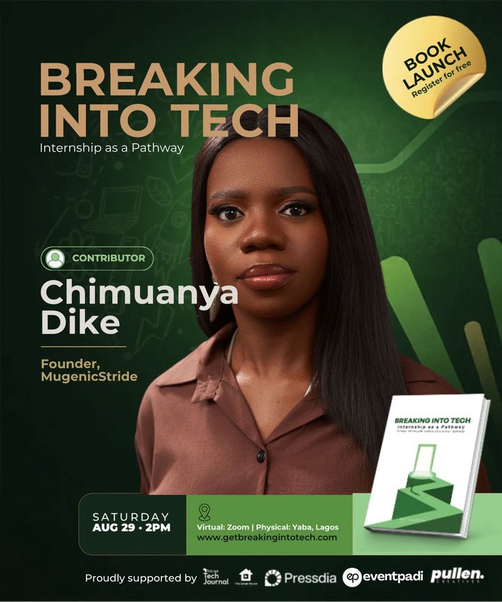 ChimuanyaDike's tweet photo. I’m honored be a contributor to "BREAKING INTO TECH: Internship as a Pathway" 

20 industry leaders share how internships launched careers in Tech, Product, Growth, Customer Support &amp; more.

Join the free launch Aug 29: https://t.co/mK2XjWmBoy

#BreakingIntoTech #ChimuanyaDike https://t.co/UlHMF6ztxN