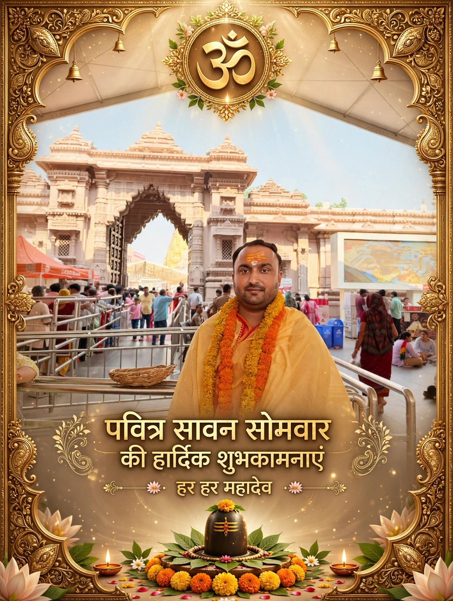 JayankarP's tweet photo. पवित्र सावन सोमवार की हार्दिक शुभकामनाएं एवं बधाई 🔱 https://t.co/5VgscYQux9
