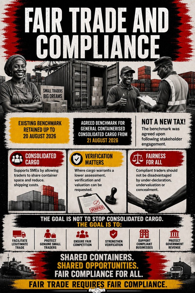 Babake_ke's tweet photo. Consolidated cargo supports small traders. After engagement at KRA offices, higher rates were dropped and 3.2m agreed for two years. Facilitate trade, verify risks, ensure fair compliance for all. @KRACorporate #ConsolidatedCargoFacts https://t.co/Kd2SpzXeAe