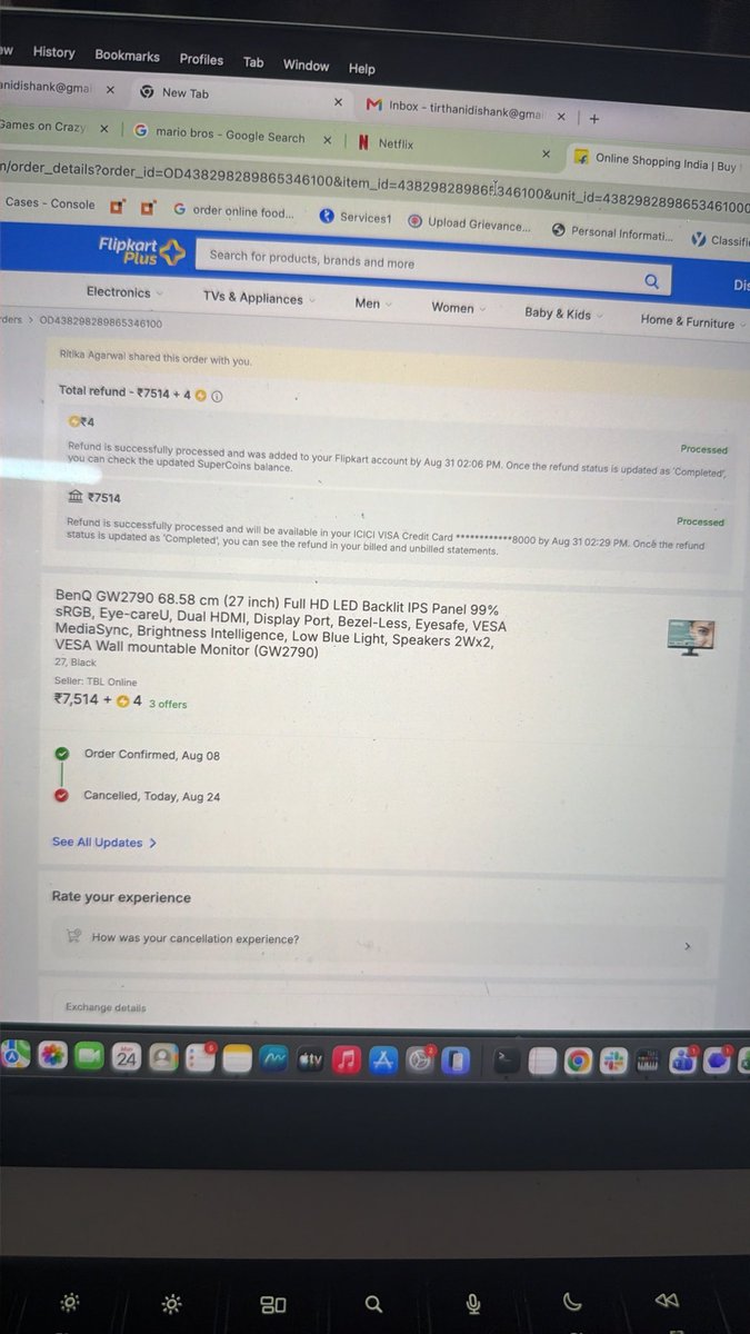 TirthaniDishank's tweet photo. @flipkartsupport @Flipkart 
I demand compensation of my order this is really over top i been waiting from 8th august you guys kept me waiting for my order i been following up daily &amp; you cancelled my order i need compensation fir keeping my money hold https://t.co/7JdDLMyOfW