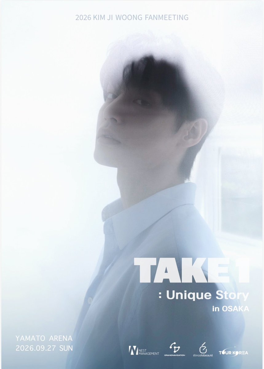 GN_produce's tweet photo. 『2026 KIM JI WOONG FANMEETING 'TAKE1:
Unique Story in OSAKA'』 公演決定‼️

🎫チケット販売の詳細はこちらからご確認ください。

https://t.co/ryZEoSweyW 

🔗特設サイトはこちら↓
https://t.co/nl87eTgKaW

#KIMJIWOONG #キムジウン　#FANMEETING #大阪　#OSAKA https://t.co/NtTXvDeDmq