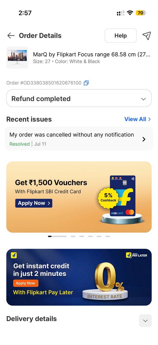 TirthaniDishank's tweet photo. @flipkartsupport Nope i’ll stop ordering from you guys i’ll take this matter to consumer form case &amp; demanding compensation for my mental harassment  as this was not my first order so fuck you flipkart https://t.co/TiyqPSUmtO