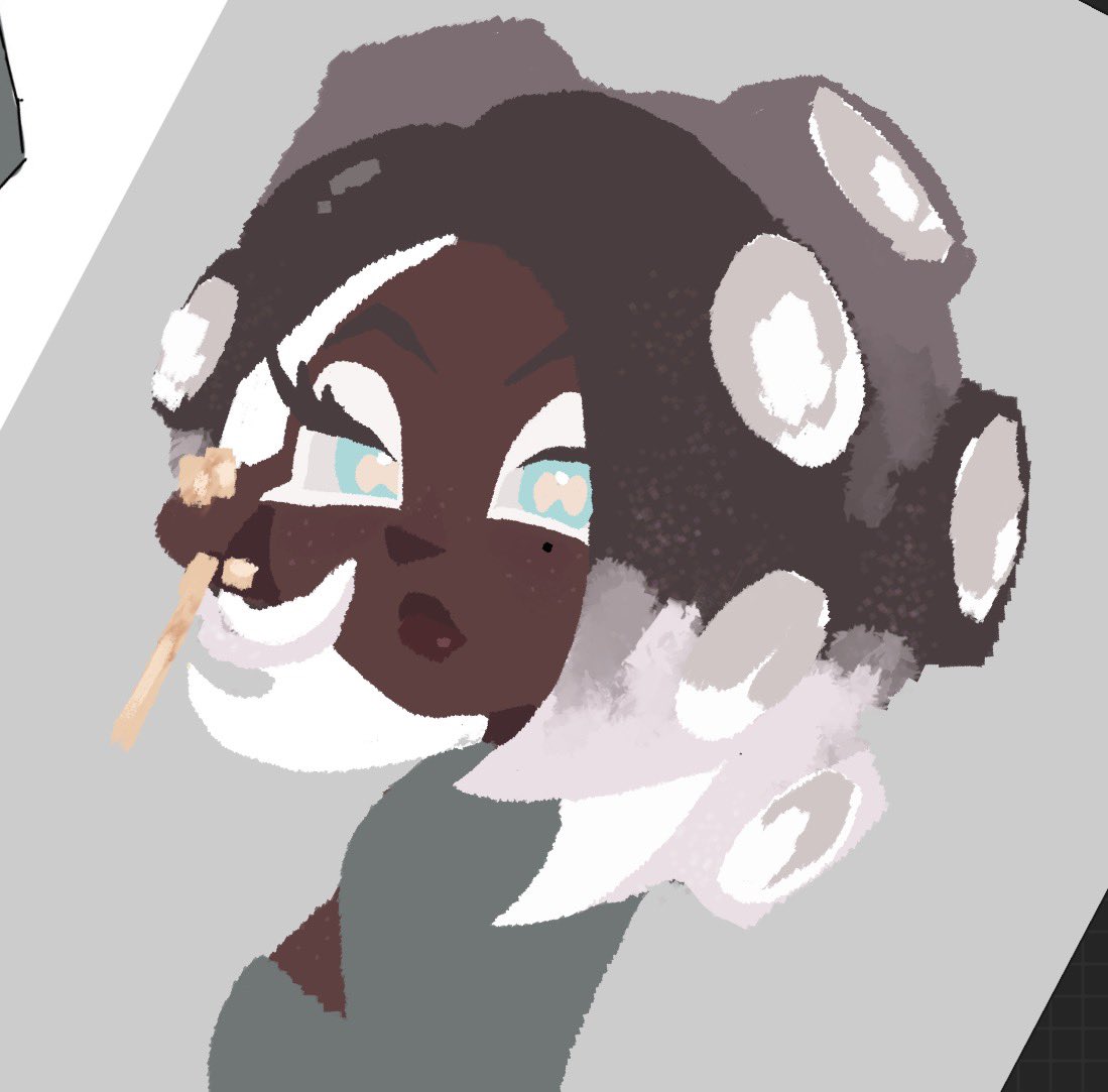empochie's tweet photo. Just playing around w brushes don’t mind how bad it looks….this is Cari btw lol yes I’m still redesigning her but I think I’m happy w most of what I got now (I’m indecisive) #splatoon https://t.co/TNlNTofypL