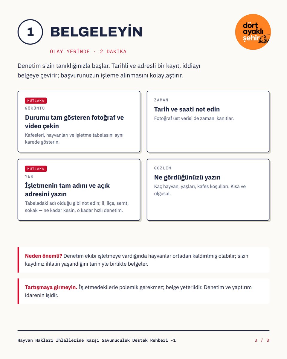 dortayaklisehir's tweet photo. Dört Ayaklı Şehir - Hayvan Hakları İhlallerine Karşı Savunuculuk Destek Rehberi yola çıktı. Öne çıkan hayvan hakları ihlallerine karşı şikayet ve bildirim örneklerini paylaşacağız.  

1. Konu: Kedi-köpek satıldığına tanık olursanız ne yapmalısınız?

https://t.co/1PxmKz78uQ

Hayvan hakları ihlallerine, artan şiddete ve hayvanların alınıp satılmasına daha fazla seyirci kalmamak için yapabileceğiniz şeyler var. Siz de CİMER başvurunuzu yapın, hep birlikte şiddete karşı ihtimamı örgütleyelim.

#SokakHayvanlarıSahipsizDeğil #CanYoldaşınıYaşat
