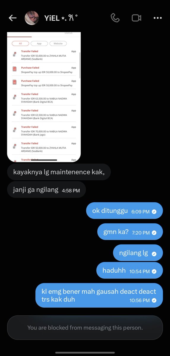 ballerienna's tweet photo. @canserberiano woi ka mending refund dulu baru aktif lg duh 😅😅😅 https://t.co/RXCLUN2xtp