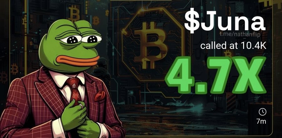 Gh8stxx's tweet photo. $JUNA
4.7x profit 

Ca 96BeHE3X3NSTNSMU3oQUnXJopYQxveUZuwZa54k3b2Tt https://t.co/0E2vv9TWcy