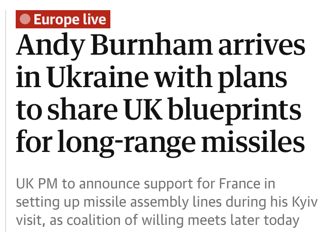 JohnWight1's tweet photo. Step by step, as you were sleeping, Britain is moving ever closer to direct military confrontation with Russia.

Burnham sings along to The Stone Roses in his contrived Andy Capp northern pose, while at the same time preparing the ground for the sacrifice of our young working class men on the altar of NATO's lust for Russian blood.

This will not end well, and nor should it, as the imperialist Russophobes have taken over the asylum that is Western so-called democracy.

Understanding who the real enemy is has never been more necessary.