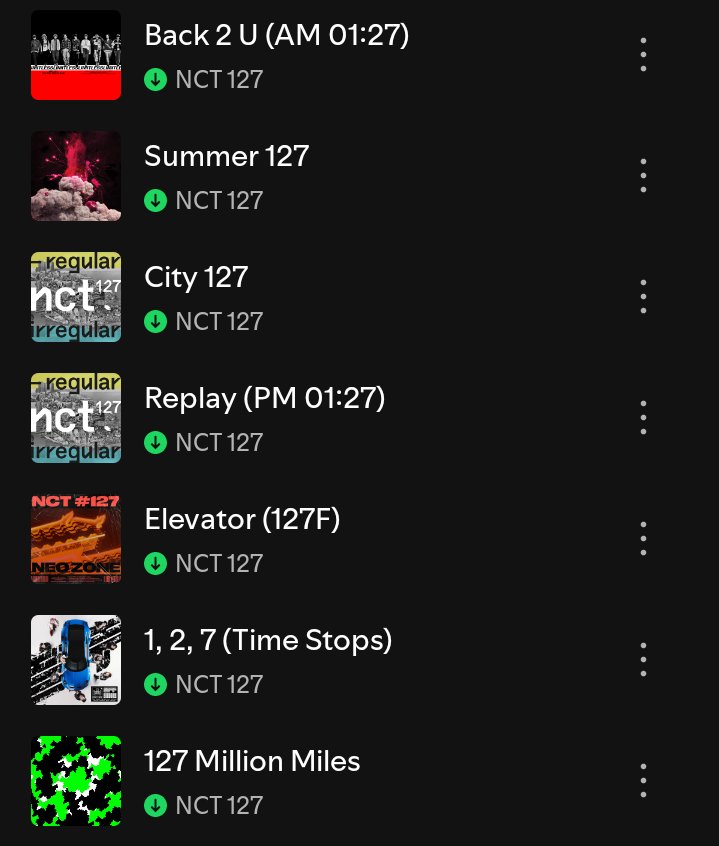 nctymisfit's tweet photo. 127 Million Miles finally added to 127 tracks roster 🥹💚 https://t.co/zvM5Es4k9R