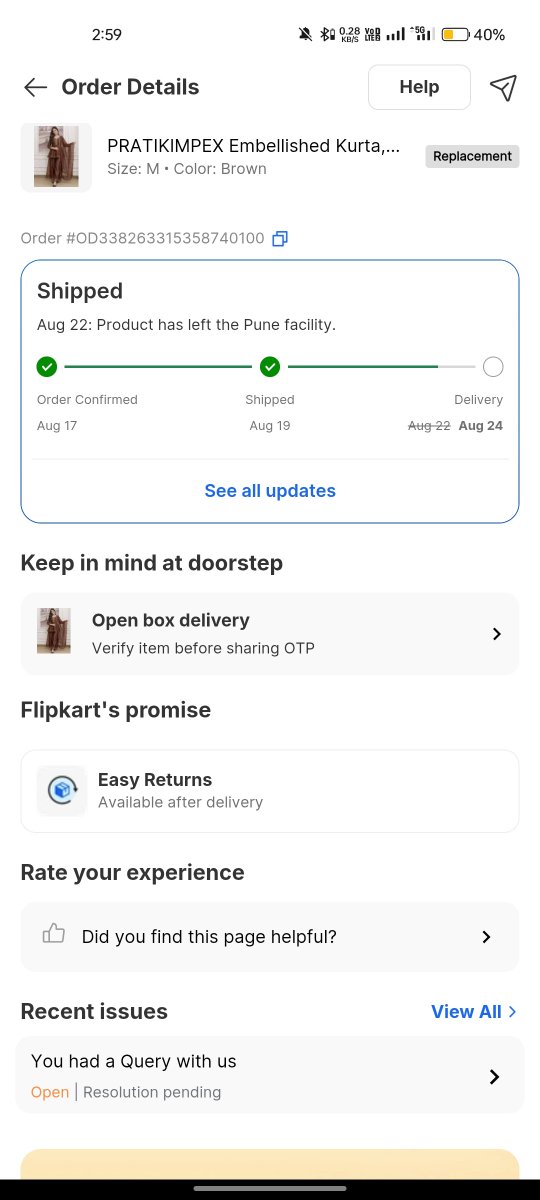 J_Singh234's tweet photo. Please assist with the order the previous order was cancelled by Flipkart and the same product order is delayed already 2 times.      What is this going on???
@flipkartsupport https://t.co/0pg51xISH3