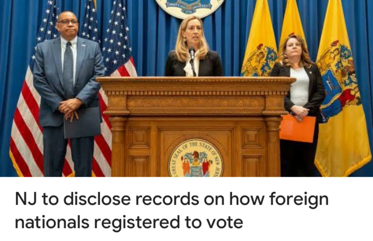 wakeupnj's tweet photo. Why is the Sherrill admin just releasing some of the information why illegals were on our voter rolls? Why not all? Are they stalling? Do they not want them to see everything? Where is the info since May 2021 when illegals received DLs 🪪? That needs to be heavily scrutinized
https://t.co/3JhEB8aJRf
