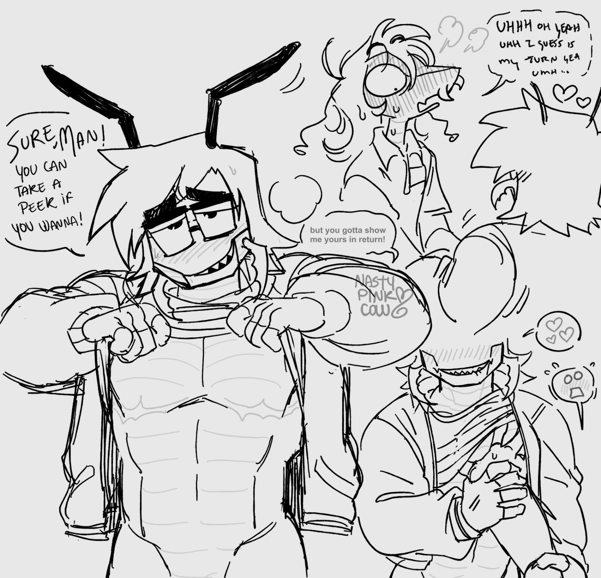 Nastypinkcow's tweet photo. art moots on my main be posting fvnh0us3 nasties on their alts i might as well join em
#smuthouse #funhousensfw https://t.co/FrGjWQ819E