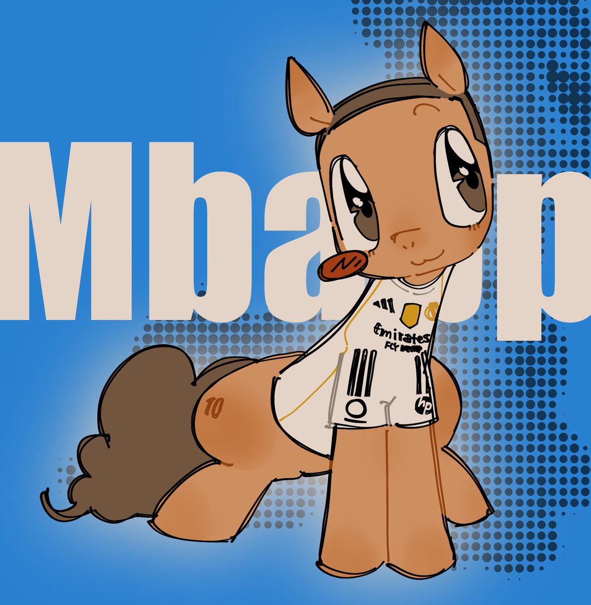 ba00na's tweet photo. my little pony kyky #kylianmbappe https://t.co/X36ObXNUMl