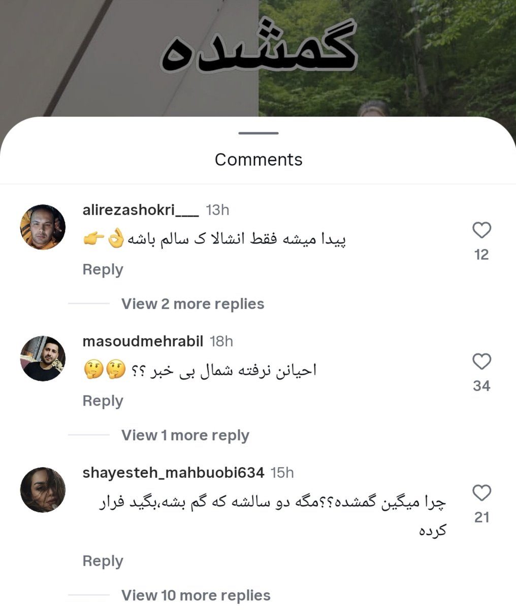 Karafslover's tweet photo. عادی ترین کامنتایی که زیر اطلاعیه گم شدن یه دختر ۱۲ ساله دیده میشه!! چقد حرومزاده اید جدی https://t.co/IZgeT2qph3