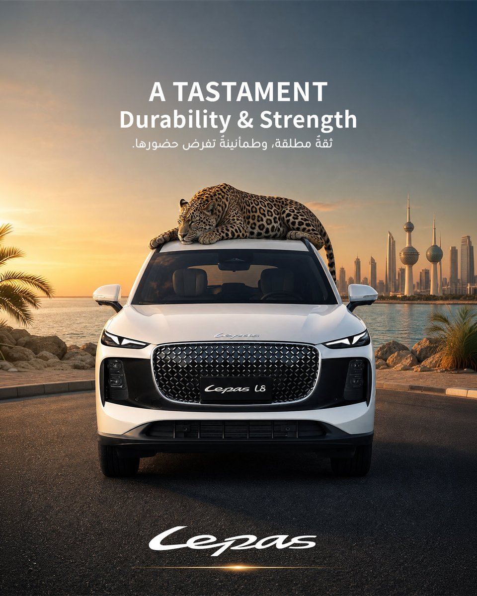 LepasAlbabtain's tweet photo. في LEPAS L8، تلتقي المتانة بالقوة في حضورٍ استثنائي، مستوحى من روحٍ لا تعرف التنازل عن التميز . 

 #لايباس_الكويت 
#SIVP #LEPAS 
#LepasKwt  #drive_your_elegance https://t.co/kvb4ZCa6V6