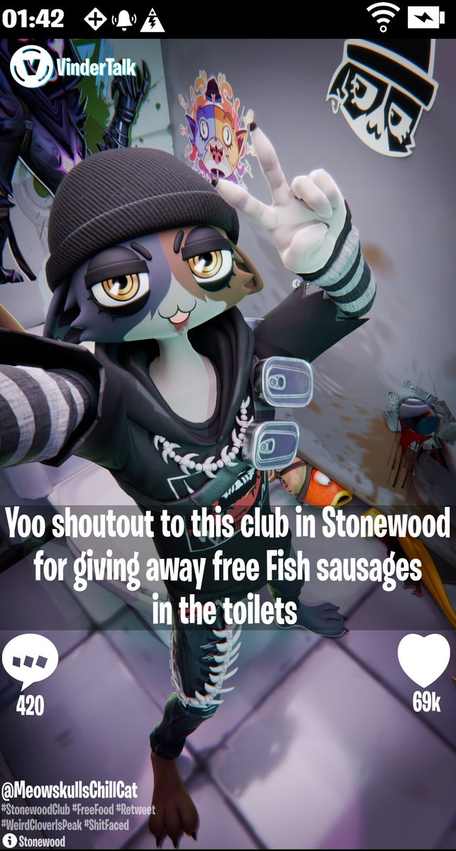 TheWeirdClover's tweet photo. Meowskulls just Loooves Free food
#fortnite #fortniteart #fishstick #meowskulls #art #furry https://t.co/K0lGUk2V8w