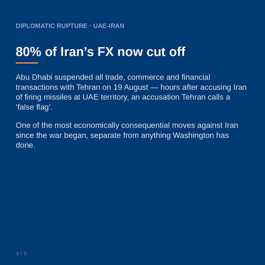 PetroleumEcon's tweet photo. #UAE cuts all ties with Iran. #Tehran admits zero #oil exports. #Diesel cracks hit $100+/bl. This week's stories that matter #OOTT https://t.co/2cbd9CS9Nq