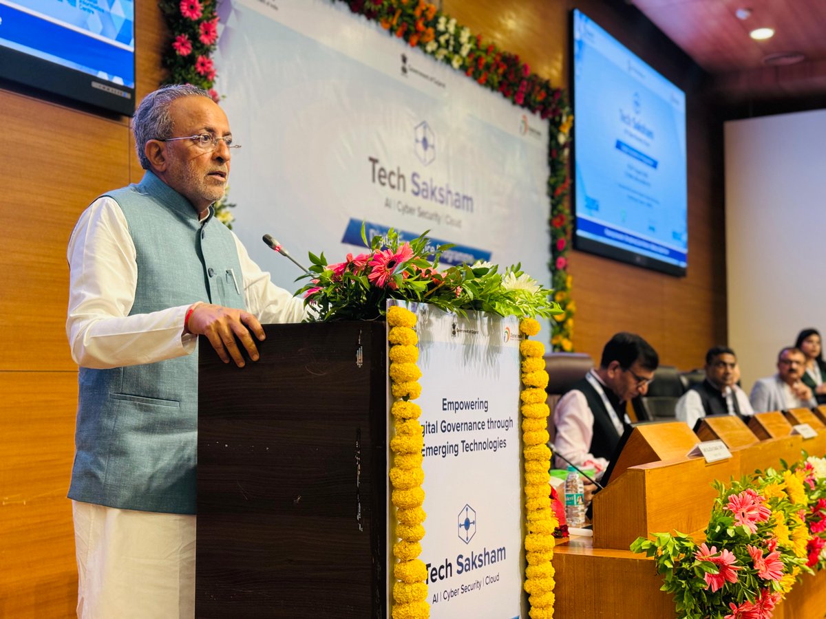 arjunmodhwadia's tweet photo. Honored to attend the ‘Tech Saksham – Digital Excellence’ Programme in Gandhinagar.

Under leadership of Hon'ble PM Shri @narendramodi Ji & Hon'ble CM Shri @Bhupendrapbjp  Ji, Gujarat is leaping from e-Governance to Intelligent Governance, using data and innovation to transform public service.

My message to the youth of Gujarat is simple: Don’t fear technology. Learn it. Master it. Use it to solve real-world challenges, create new opportunities, and shape the future. Let's accelerate our journey from #DigitalGujarat to #IntelligentGujarat ,  Let’s engineer and innovate here, for the world