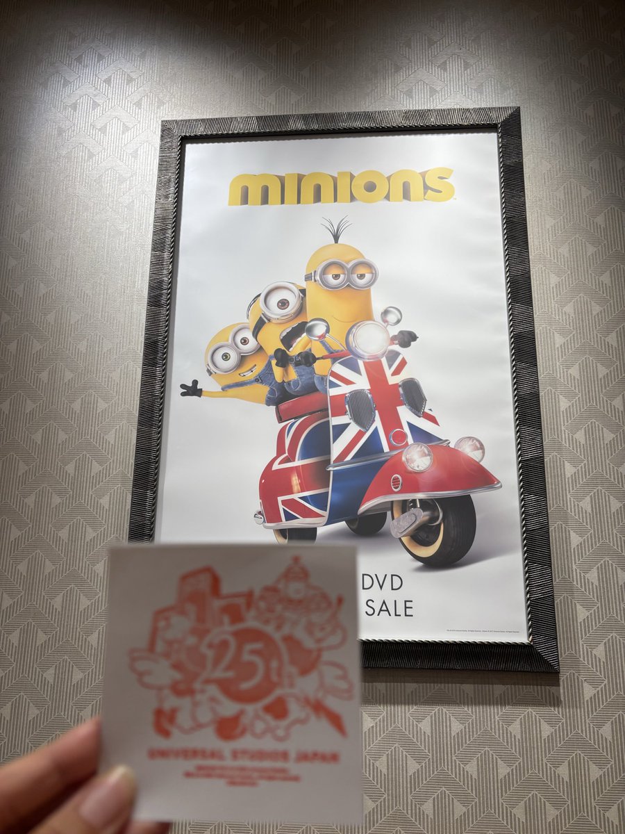 tim_USJ25's tweet photo. 今日のスタンプはミニオンだったよー

#USJ #USJファン　#ミニオン https://t.co/KvwRdss6x1