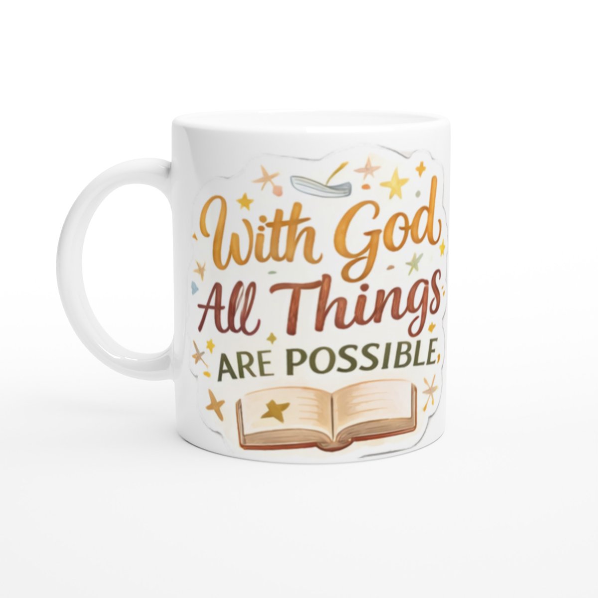 TheGiddyMoose's tweet photo. With God all things are possible. A ceramic mug for the morning coffee – a simple, affordable reminder you can give or keep. £9.90. https://t.co/MlEYcaHRPr https://t.co/yJFmmmQC3n