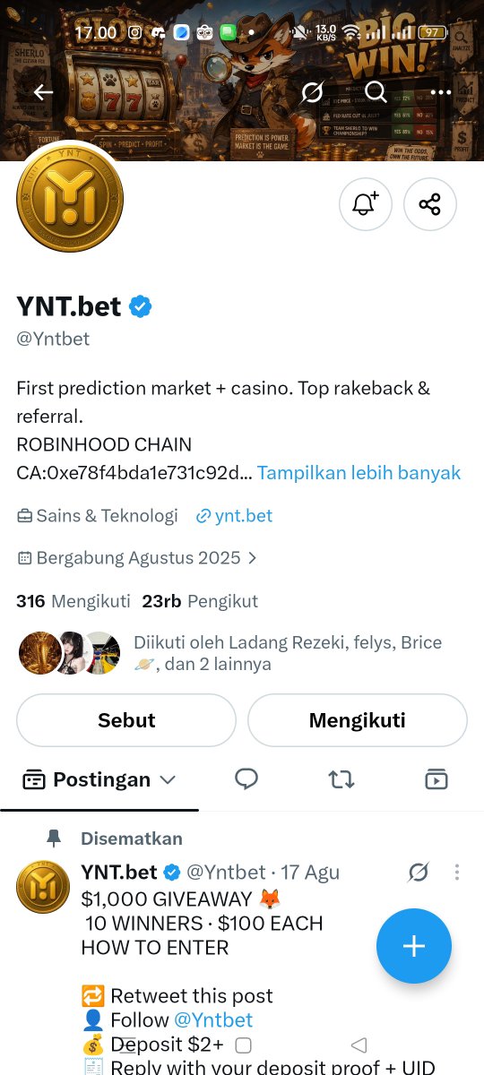 timunsurie's tweet photo. @CryptoWithCGA @Yntbet https://t.co/JiPhNt4UbG