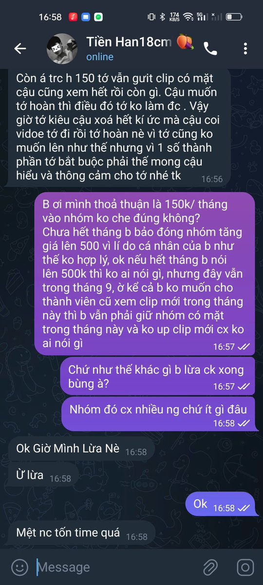 Bright17CM's tweet photo. @ChienMua86137 150k thôi nma lừa đảo từng đó người thì cũng cũng đấy :)) https://t.co/8301du2t5z